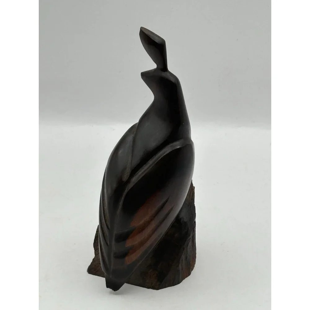 Ironwood Carved Quail Partridge Bird 7
